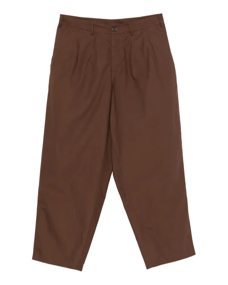 Universal Works Straight-Leg-Hose mit Falten - Braun Braun