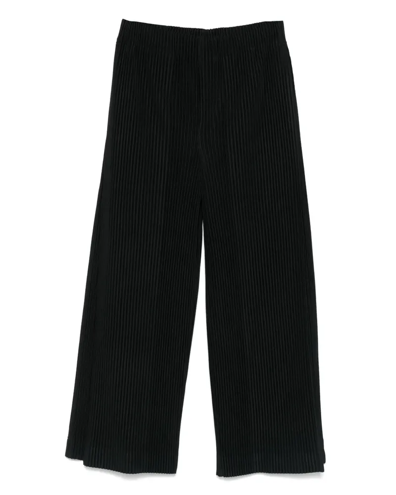 Issey Miyake May Hose mit Falten - Schwarz Schwarz