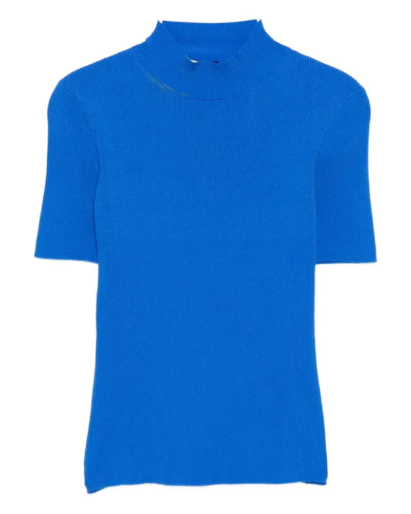 Oscar de la Renta turtleneck top - Blau Blau