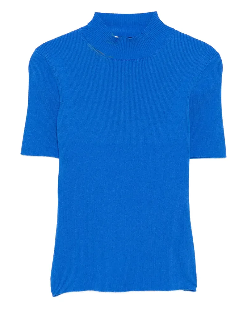 Oscar de la Renta turtleneck top - Blau Blau