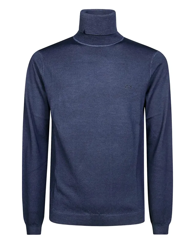 Sun68 Langärmeliger Rollkragenpullover - Blau Blau