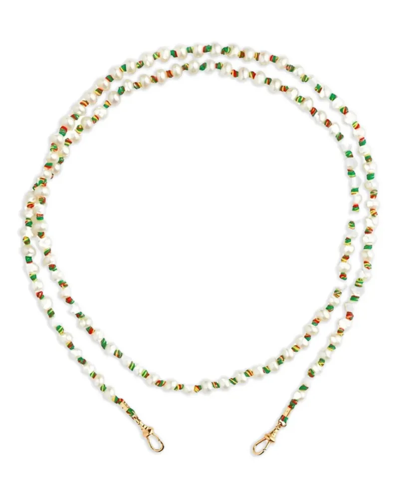 Marie Lichtenberg Mauli pearl necklace - Weiß Weiß