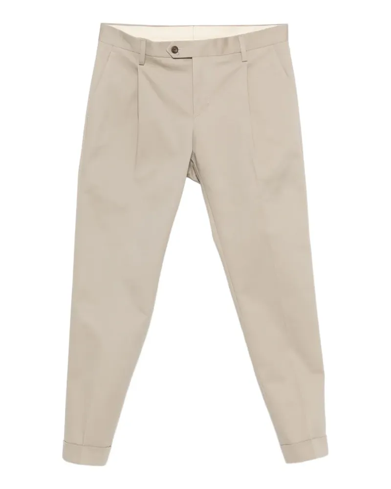 CENERE GB pleated cuffed trousers - Nude Nude