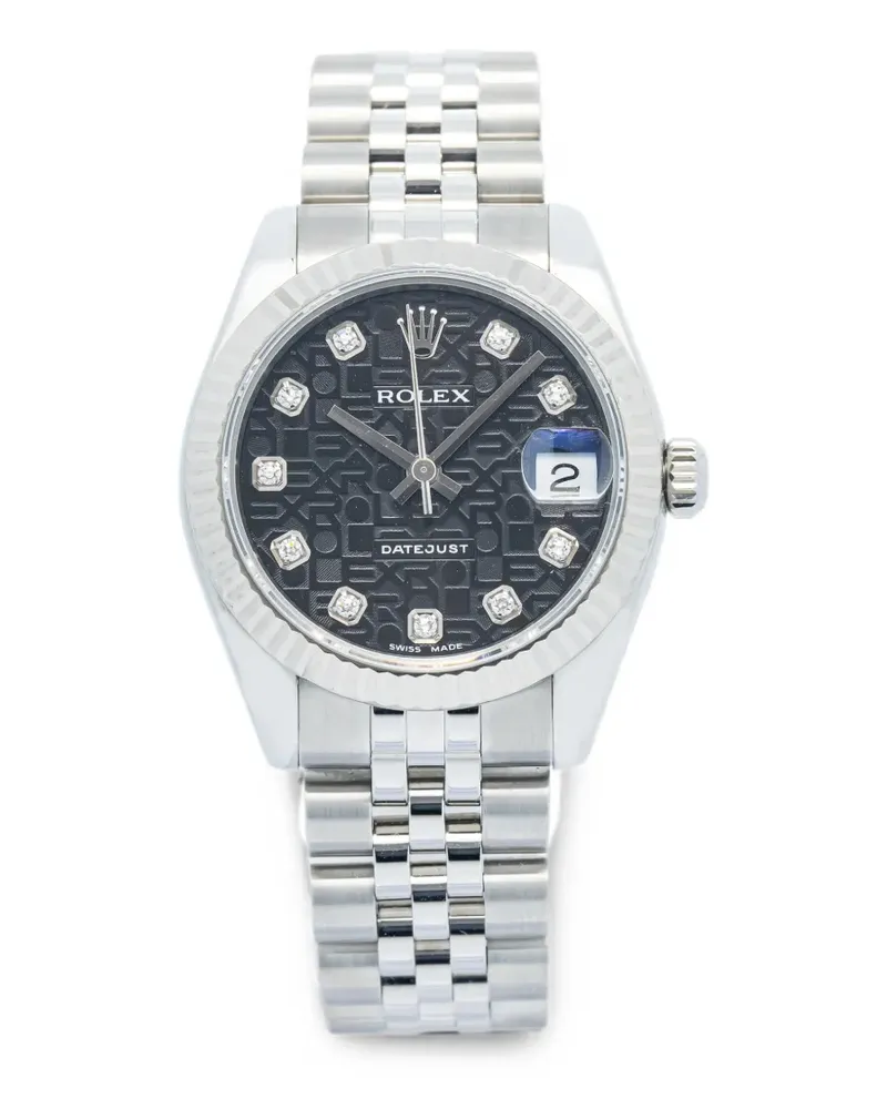 Rolex Datejust Armbanduhr 31mm - Schwarz Schwarz