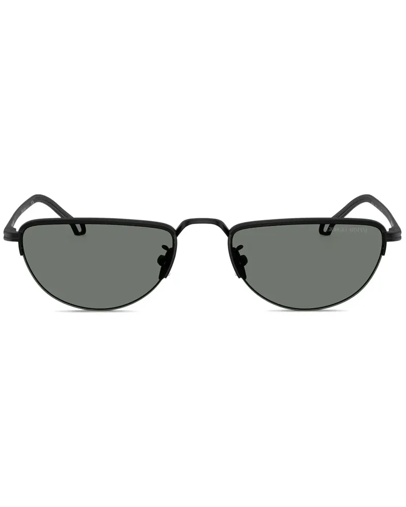 Giorgio Armani Sonnenbrille mit D-Gestell - Schwarz Schwarz
