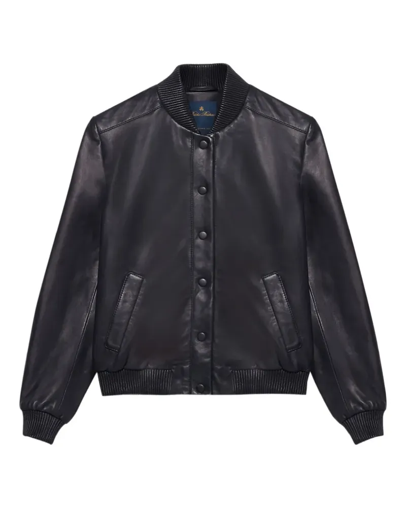 Brooks Brothers Bomberjacke aus Leder - Blau Blau