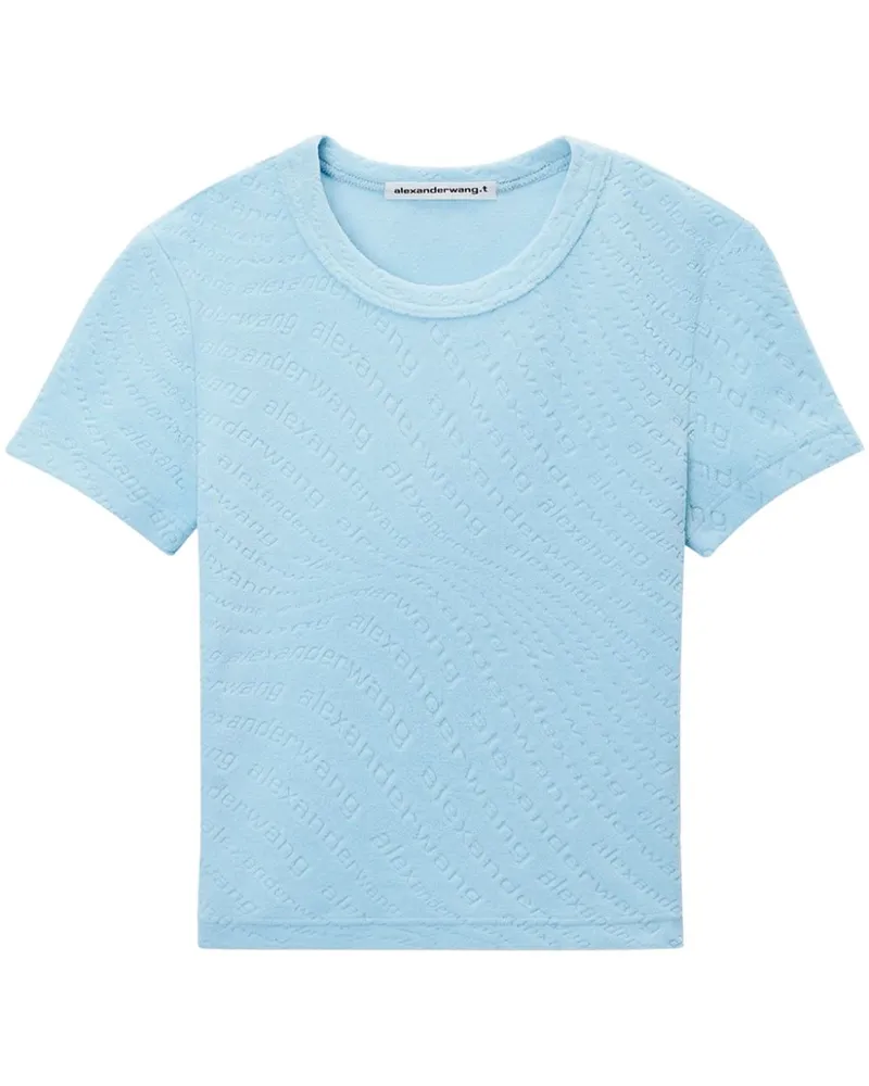 Alexander Wang T-Shirt mit Logo-Jacquard - Blau Blau