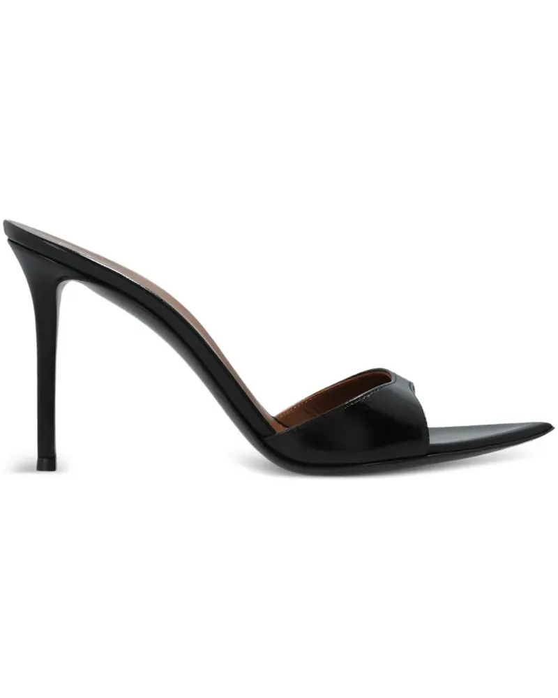 Giuseppe Zanotti Intriigo Sandalen mit spitzer Kappe 90mm - Schwarz Schwarz