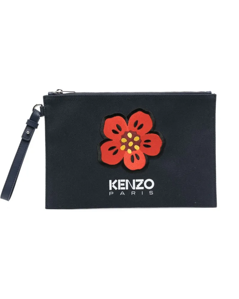 Kenzo Clutch mit Boke Flower Blau