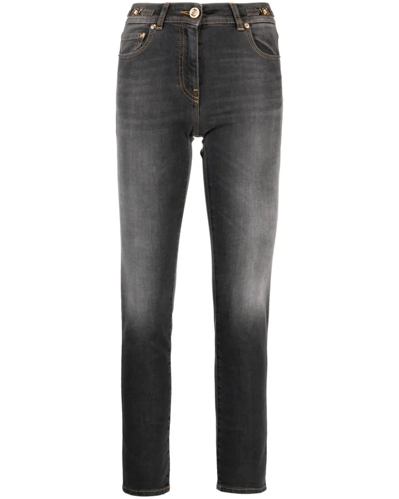 Versace Skinny-Jeans mit Stone-Wash-Effekt - Grau Grau