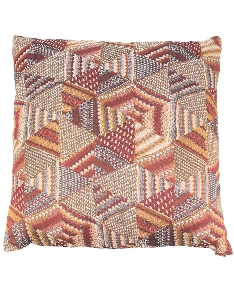 Missoni Home Kissen im Patchwork-Look - Braun Braun