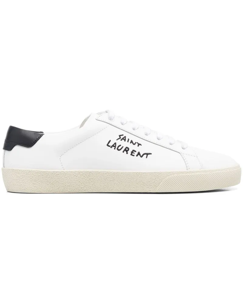 Saint Laurent SL/06 Court Sneakers - Weiß Weiß