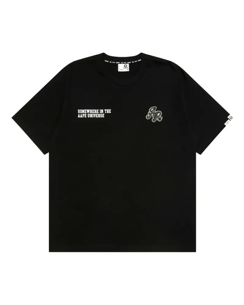 BAPE T-Shirt mit Applikation - Schwarz Schwarz