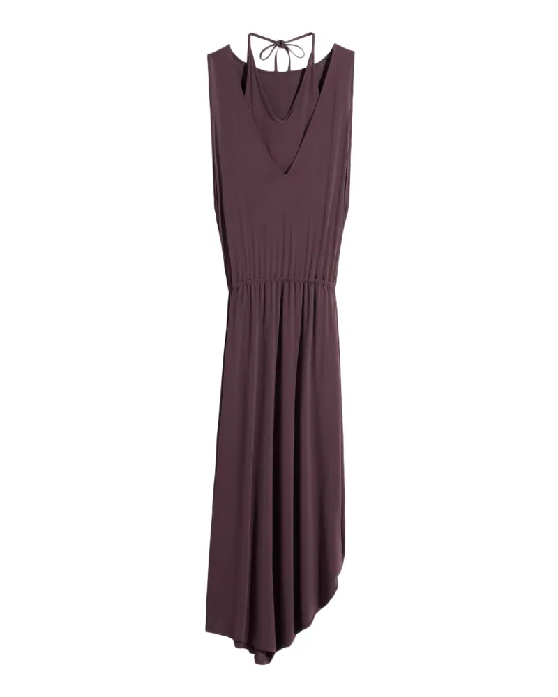 Christophe Lemaire Midikleid mit V-Ausschnitt - Violett Violett
