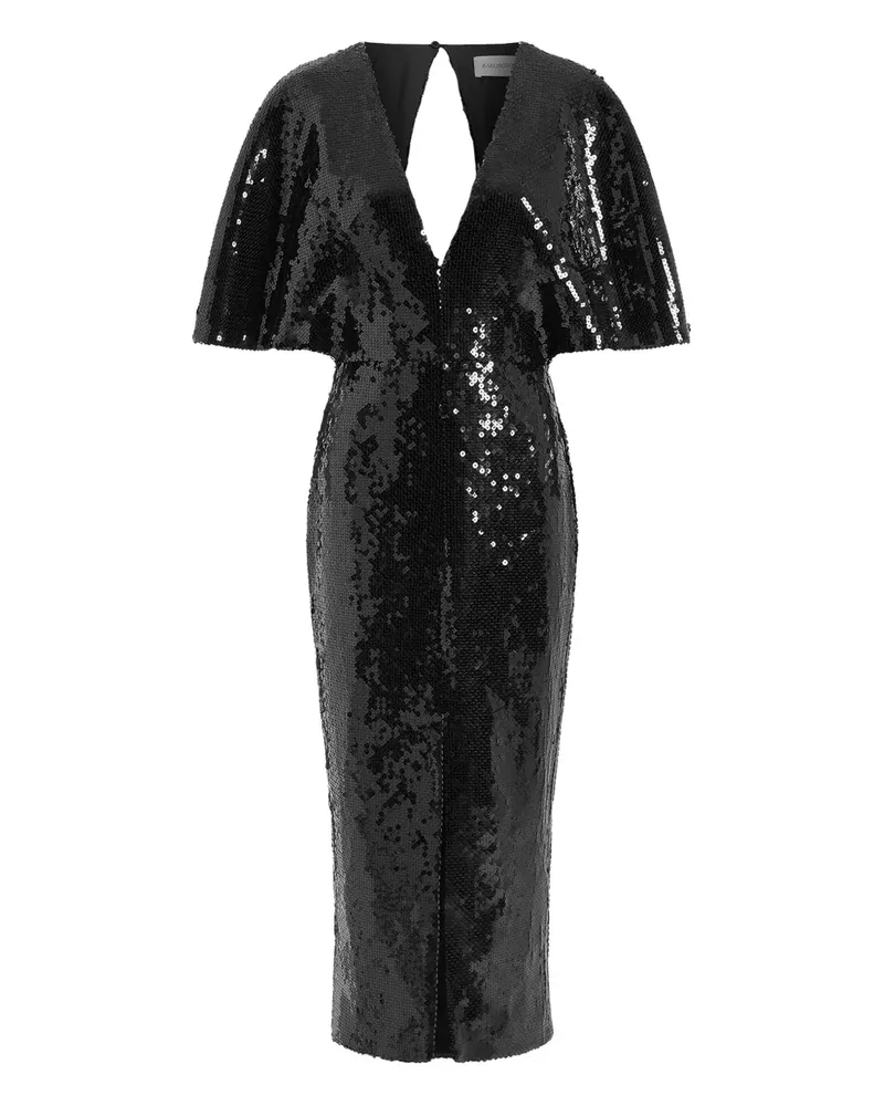 16ARLINGTON Ermara Midikleid mit Pailletten - Schwarz Schwarz