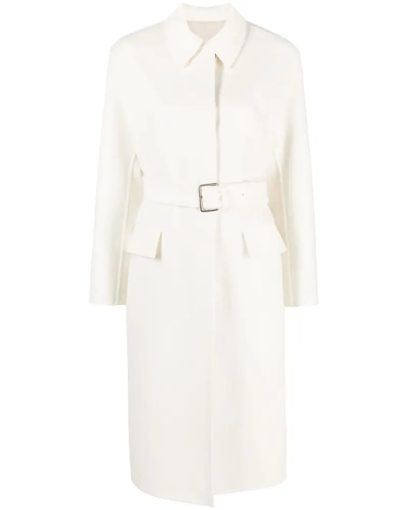 Brunello Cucinelli Einreihiger Mantel mit Gürtel - Nude Nude