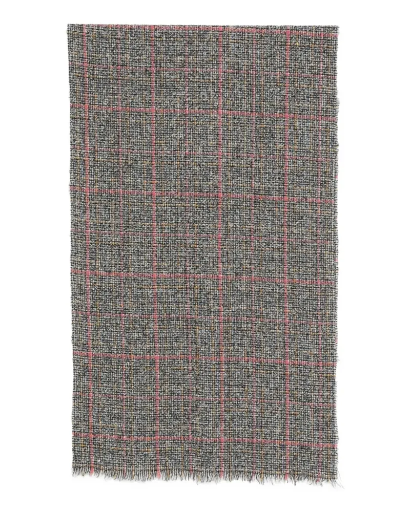 Destin Karierter Fancy Grande Schal - Grau Grau
