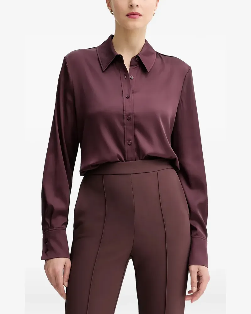 Guess Hemd mit Kragen - Violett Violett