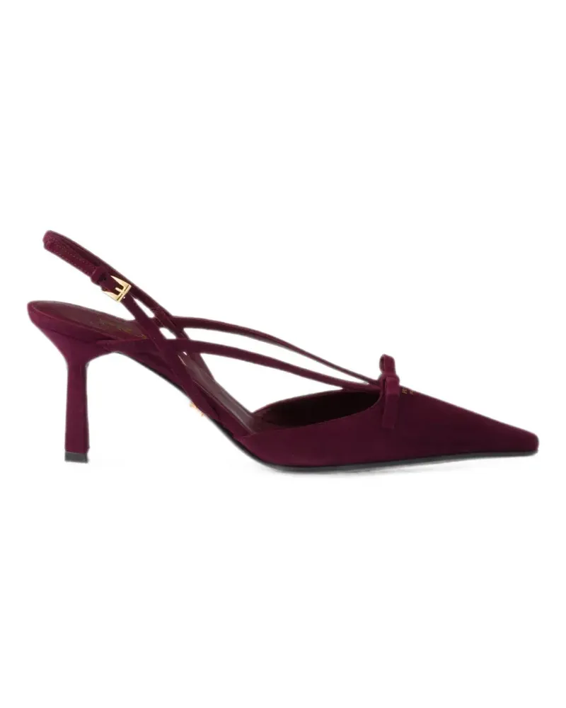 Prada suede slingback pumps - Violett Violett