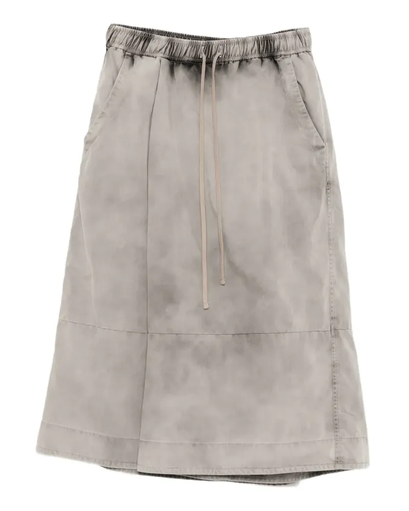 Julius Ausgeblichene Shorts mit Kordelzug - Grau Grau