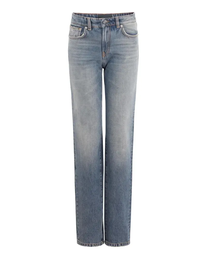 John Richmond faded straight-leg jeans - Blau Blau
