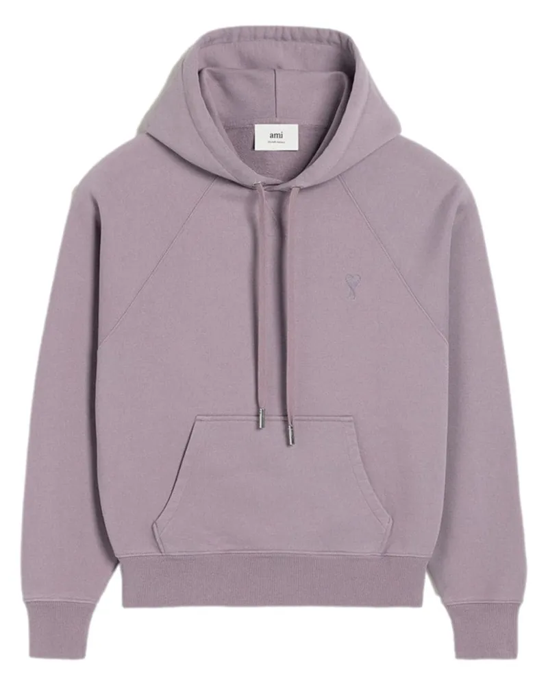 AMI Paris Ami de Coeur Hoodie Violett