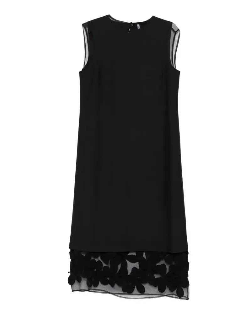 Liviana Conti Kleid mit Blumenapplikation - Schwarz Schwarz