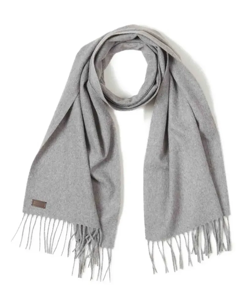 Canali fringed cashmere scarf - Grau Grau