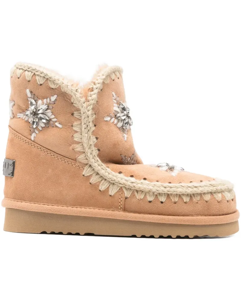 Mou Stivale Eskimó star-detail boots - Nude Nude