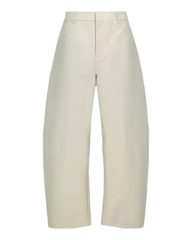 AMOMENTO curved long trousers - Nude Nude