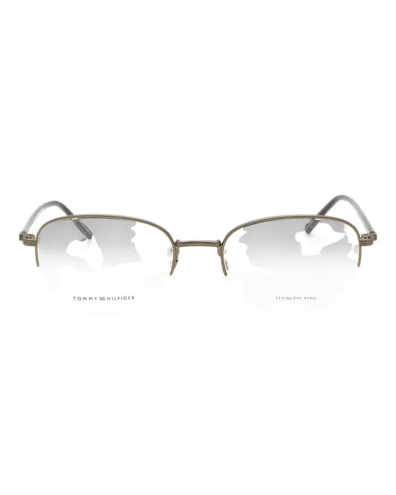 Tommy Hilfiger oval-frame glasses - Grau Grau