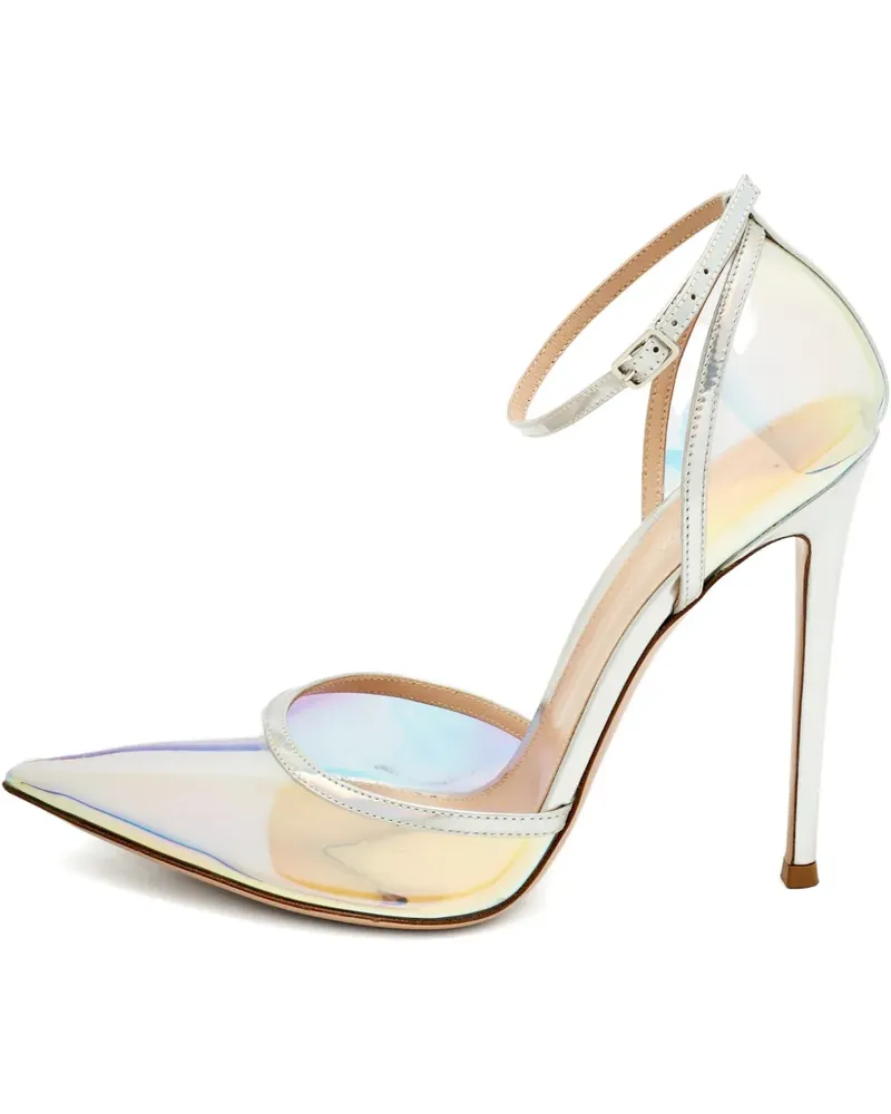 Gianvito Rossi ankle-strap heeled pumps - Silber Silber