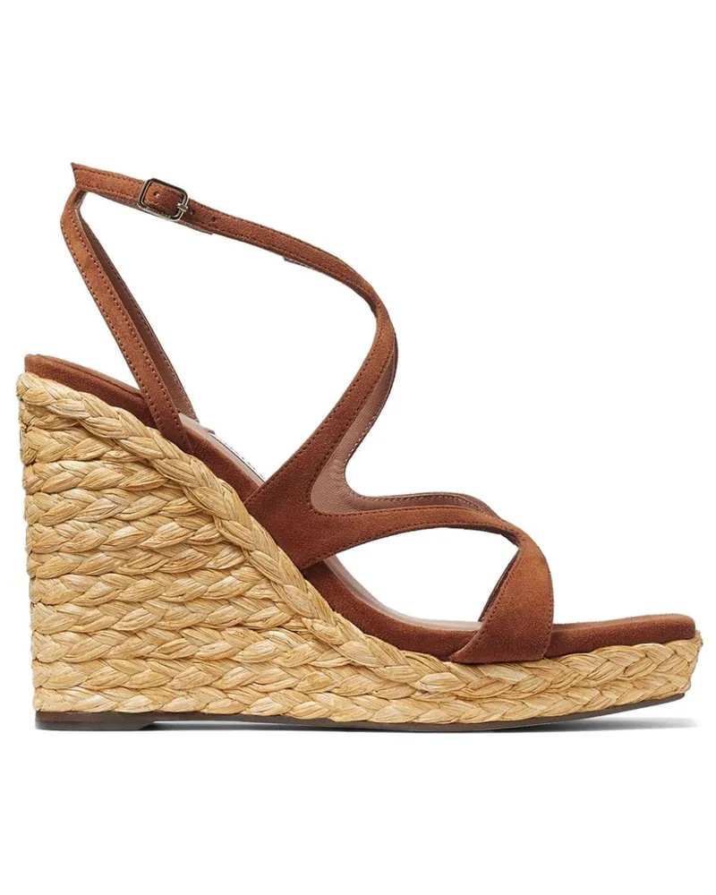 Jimmy Choo Ayla Wedge-Sandalen 110mm - Braun Braun