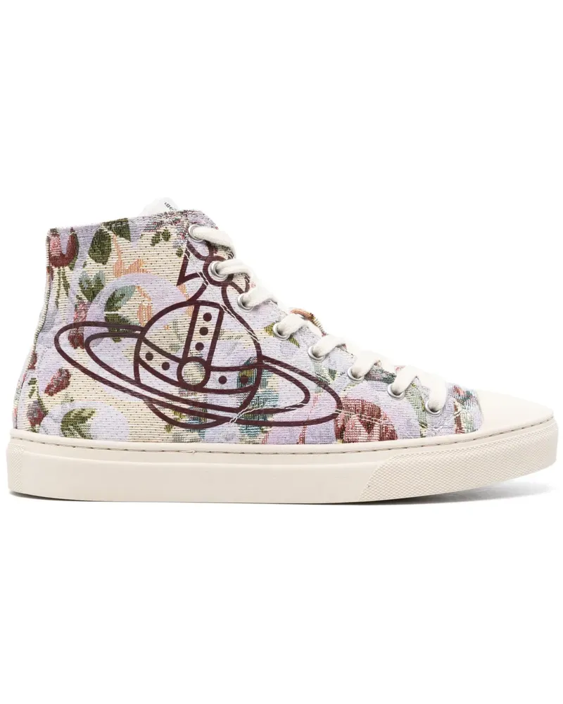 Vivienne Westwood High-Top-Sneakers mit Orb-Print - Violett Violett