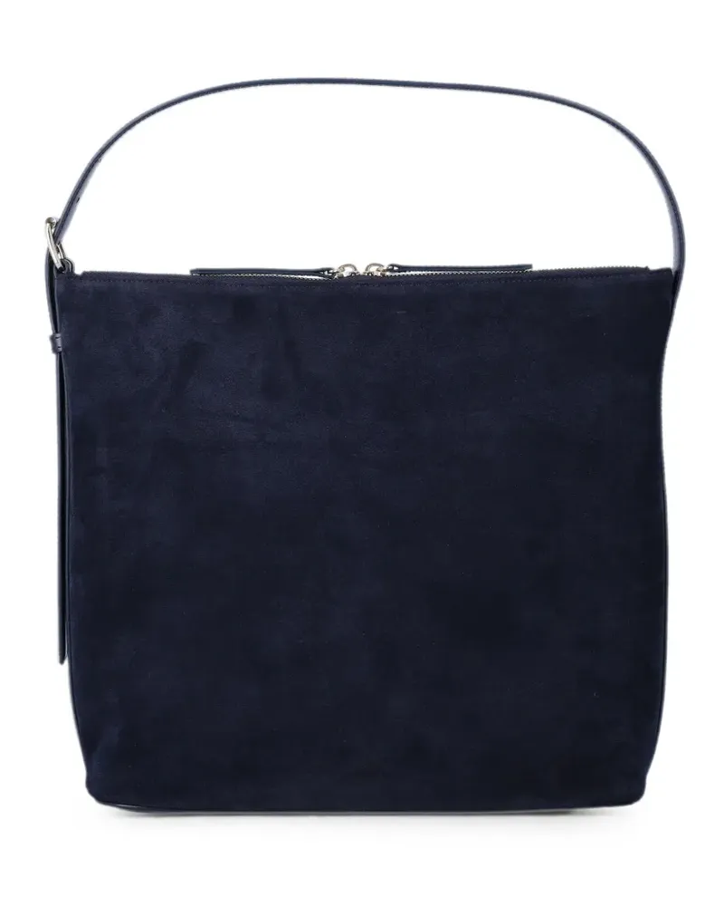 A.P.C. Vera suede-finish tote bag - Blau Blau