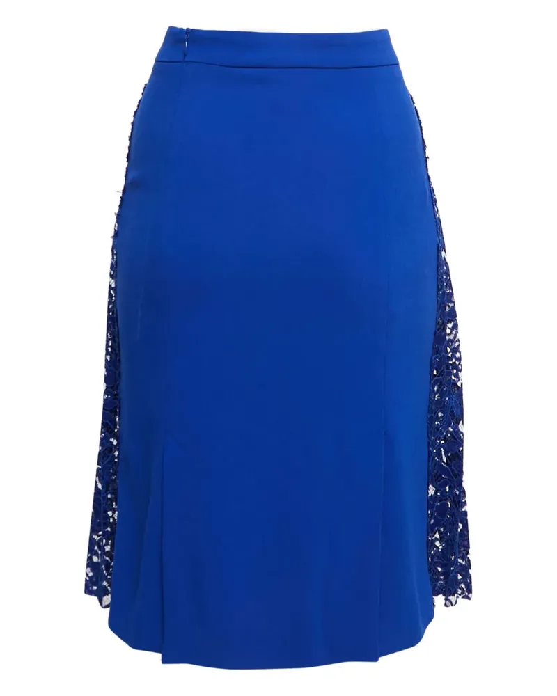 Joseph Plissierter Spitzenrock - Blau Blau