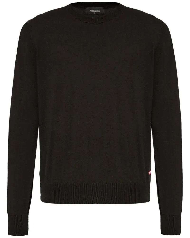 Dsquared2 Klassischer Pullover - Schwarz Schwarz