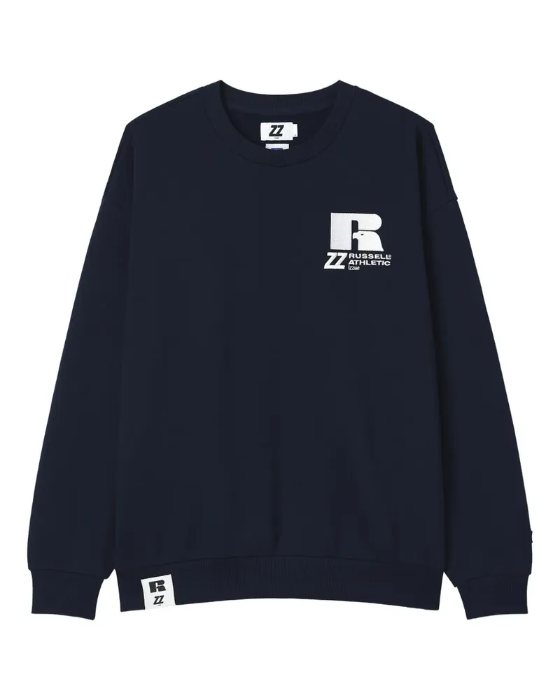 Izzue x Russell Athletic logo-print sweatshirt - Blau Blau