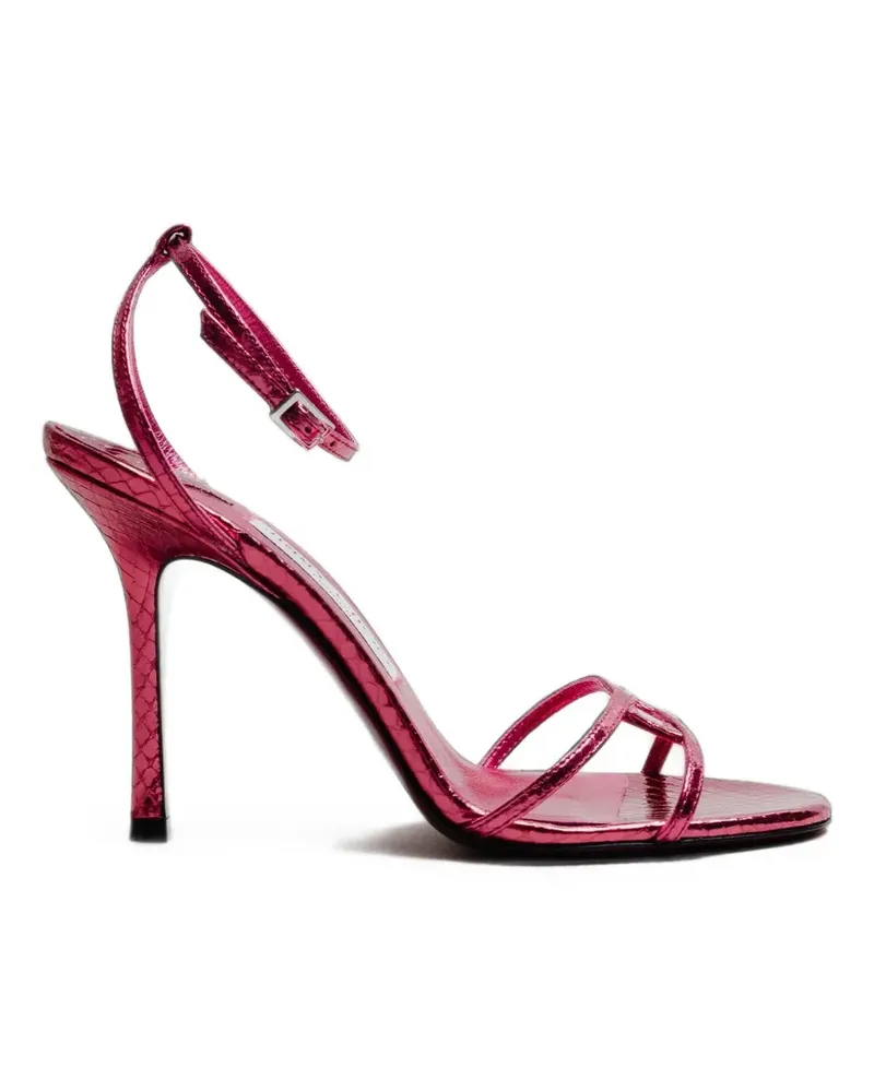 Jimmy Choo Leo Sandalen im Metallic-Look - Violett Violett