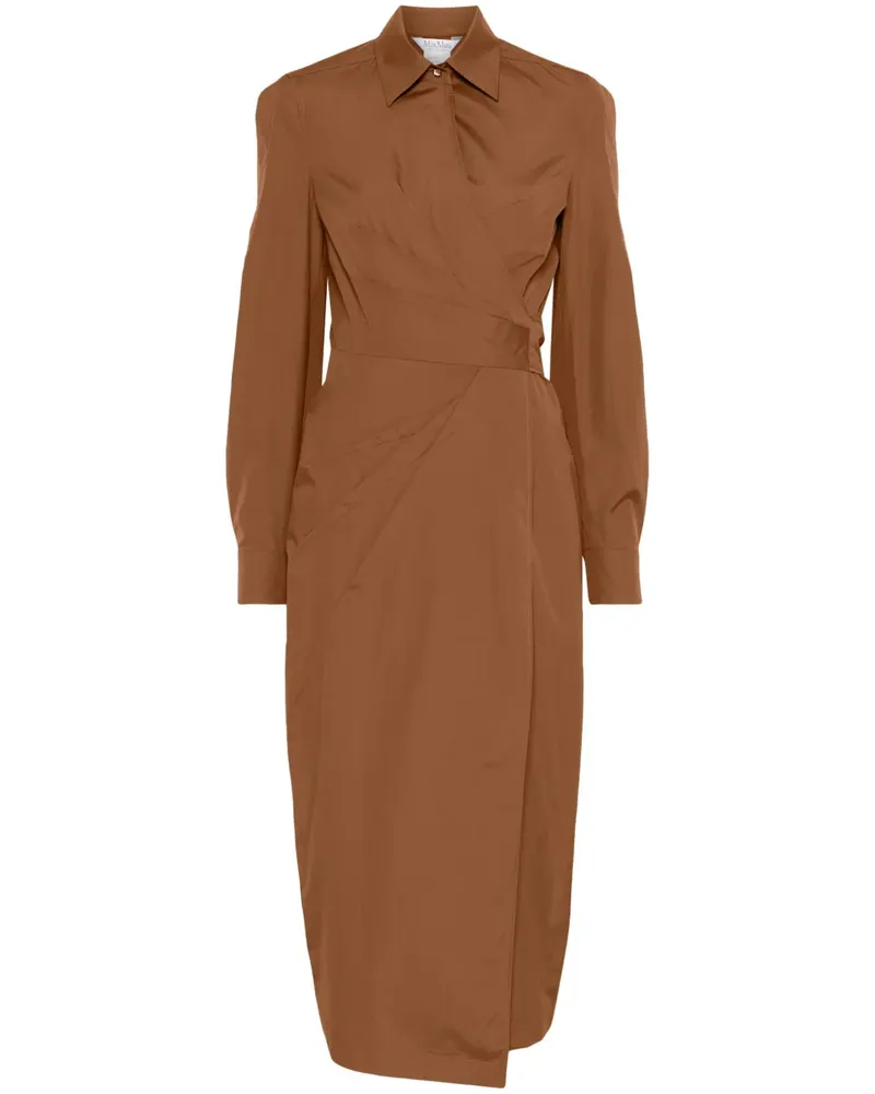 Max Mara Agrume Midikleid - Braun Braun