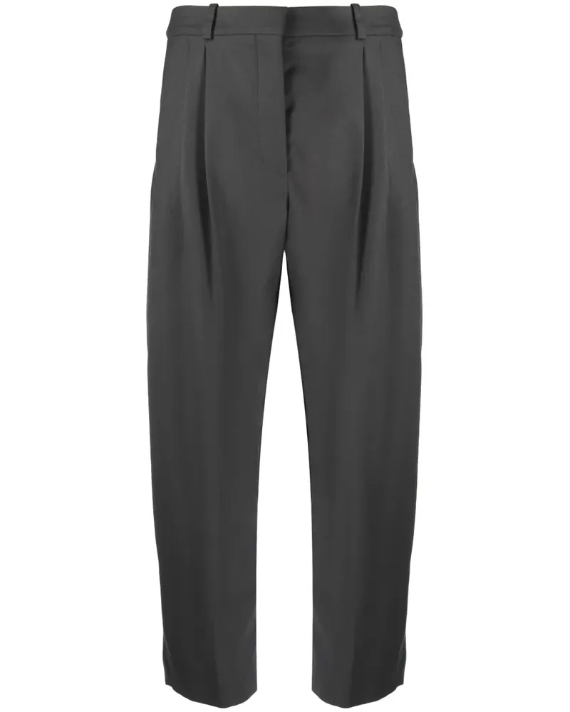 Stella McCartney Klassische Cropped-Wollhose - Grau Grau