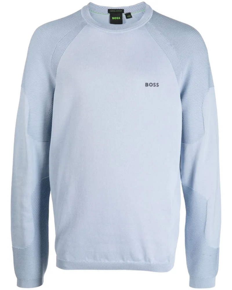 HUGO BOSS Perform-X Sweatshirt mit Rundhalsausschnitt - Blau Blau