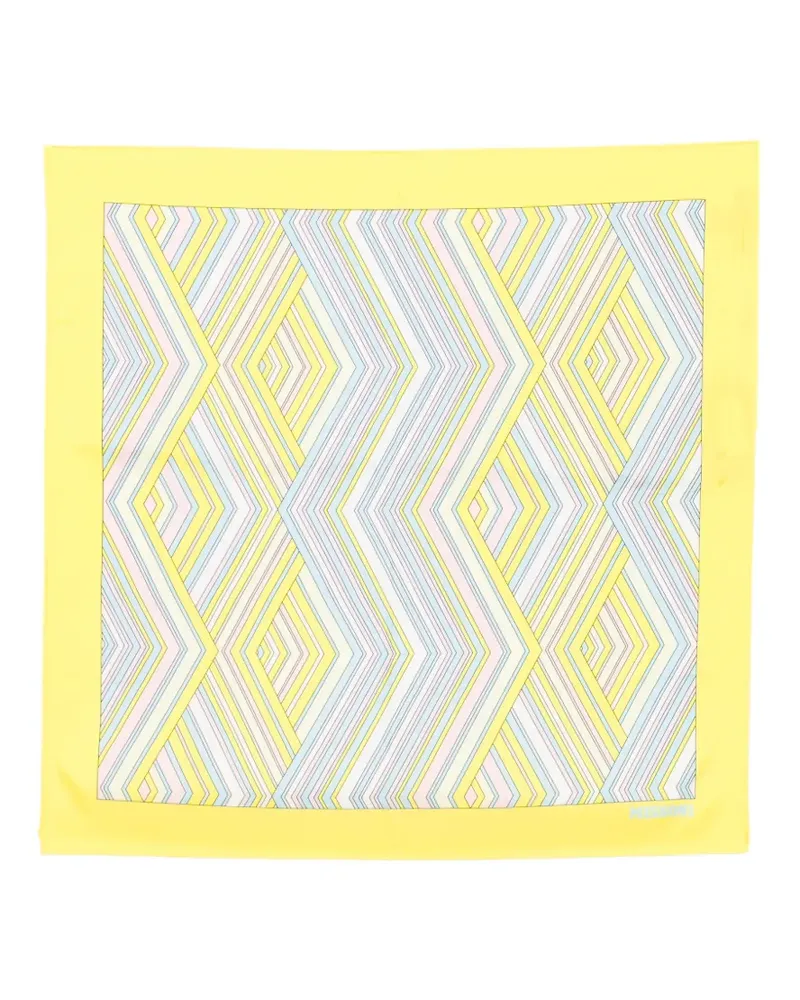 Missoni zigzag-print scarf - Gelb Gelb