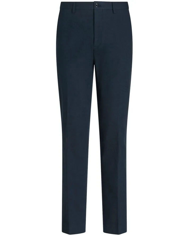 Etro Chino aus Paisley-Jacquard - Blau Blau