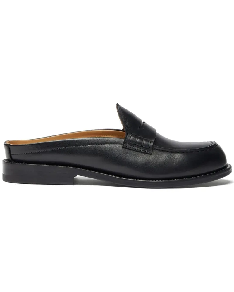 Scarosso Clementina Mules mit mandelförmiger Kappe - Schwarz Schwarz