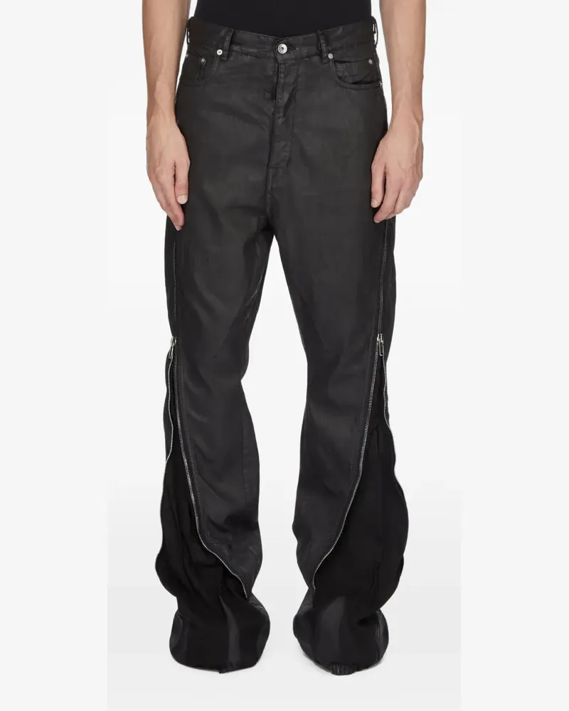 DRKSHDW by Rick Owens Geknöpfte Jeans mit Reißverschlussdetail - Schwarz Schwarz