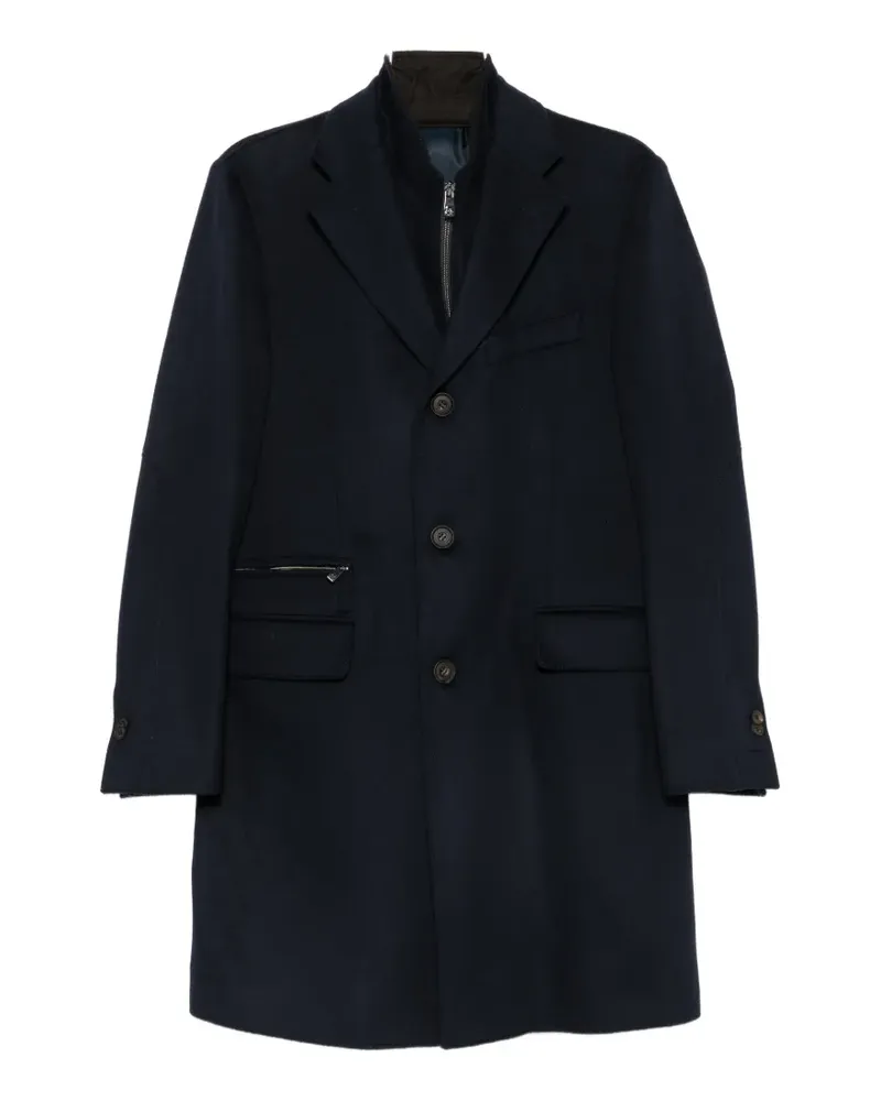 Corneliani Mantel mit fallendem Revers - Blau Blau