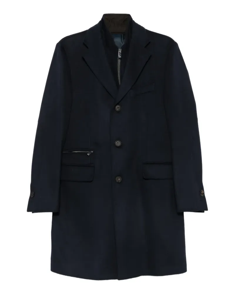 Corneliani Mantel mit fallendem Revers - Blau Blau