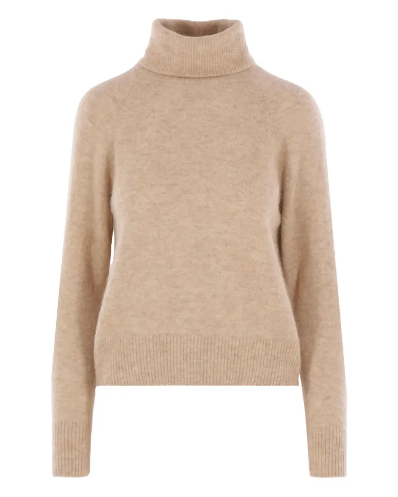 Zanone Gerippter Rollkragenpullover - Nude Nude