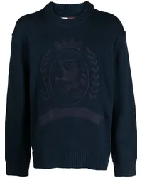 Tommy Hilfiger Pullover mit Logo-Stickerei Blau